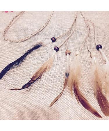 Boho Feather Dreamcatcher Headband - Indian Hippie Peacock Headpiece for Women | BlueSpace - Buy Online on GoSupps.com