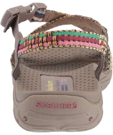 Skechers Women's Reggae-Sew Me-Boho Woven Slingback Sandal Taupe- Size 8 - Buy Online on GoSupps.com