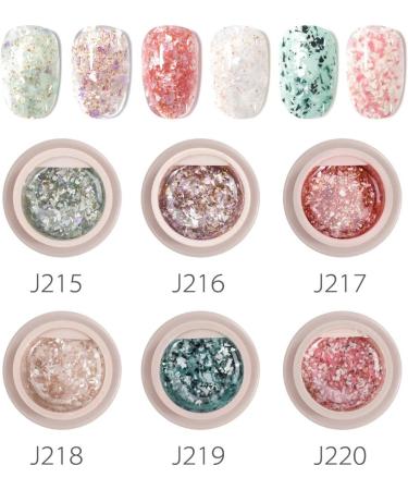 5ml Diamond Glitter Painting Gel Semi Permanent Soak Off UV Led Nail Gel Lacquer Shiny Sequins Decorations Gel Nail Varnish - (Color: J223) - Buy Online on GoSupps.com