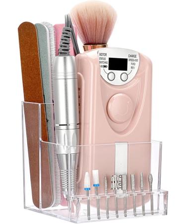 Generic 10 Holes Drill Bit Holder Display Stand Clear Salon Drill Bit Storage Box - Buy Online on GoSupps.com