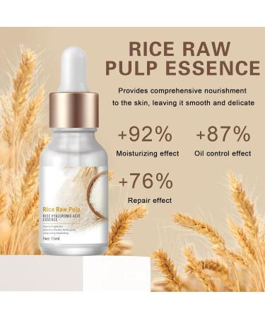 2PCS Rice Serum for Face Crema De Arroz para La Piel De Cara Y Cerrar Los Poros Quitar Manchas Facial Essence Deep Hydrating Nourishing Face Serum for Radiant Glow - Buy Online on GoSupps.com