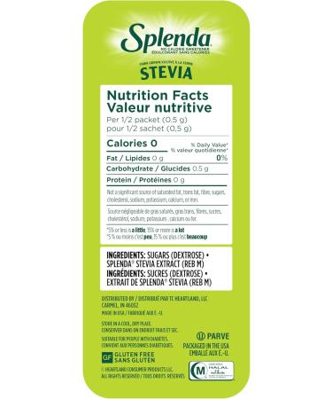 SPLENDA Stevia No Calorie Sweetener Sugar Substitute Packets 200 Count (Pack of 1) - Buy Online on GoSupps.com