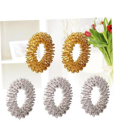 Ibasenice 5-St Spiky Sensory Ring - Acupressure Finger Circulation Toy | Chinese Medicine Massage Device - Buy Online on GoSupps.com