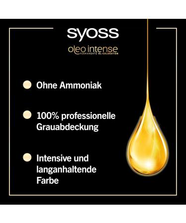Syoss Oleo Intense Permanent Hair Color 1-10 Intense Black with Nourishing Oil and Ammonia Free 3 Bottles 115ml - Buy Online on GoSupps.com