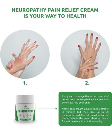 Neuropathy Pain Relief Cream - Maximum Strength Nerve Pain Reliever with Aloe Vera and Arnica - Fast-Acting Relief for Foot, Toes, Hands, Legs - 3oz - Buy Online on GoSupps.com