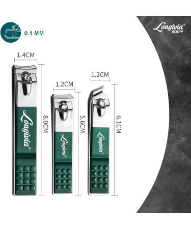 Premium Stainless Steel Nail Snap Set - 3 Pieces Nail Clippers for Fingernails & Toenails - Large Small & Diagonal Styles - Perfect for Precise Grooming - Buy Online on GoSupps.com