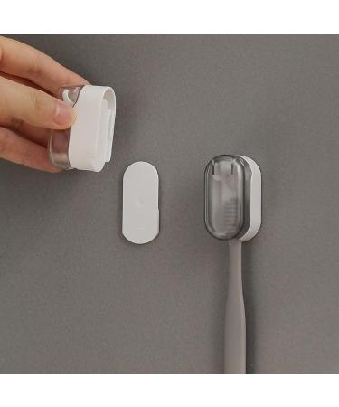 Toothbrush Cover Cap 4-Pack | Perfect for Manual & Electric Toothbrushes | Travel Camping Bathroom School - White - Buy Online on GoSupps.com