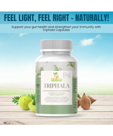 Modern Ayurvedic Centre Triphala Capsules 120 for Digestive Support, Immune Boost & Antioxidant Benefits 100% Herbal Blend of Amla, Haritaki & Bibhitaki Promotes Gut Health (120 Capsule) - Buy Online on GoSupps.com