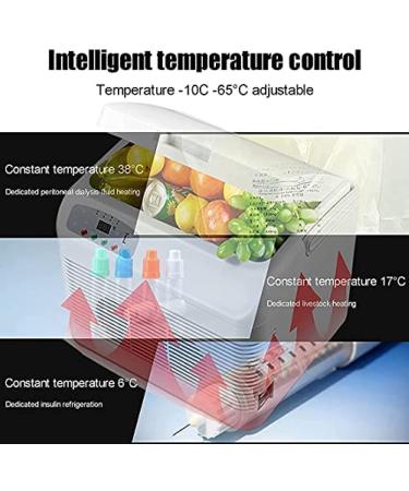 Portable Insulin Cooler Box Car Small Refrigerator 360x280x30mm 8Hour Insulin Refrigerated Box 2-8 Thermostat Drug Reefer Car Home Travel Camping Picnic - Buy Online on GoSupps.com