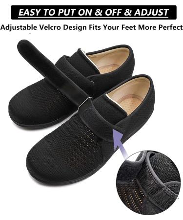 ALASON Diabetic Shoes for Women - Extra Wide Slippers for Swollen Feet and Hallux Valgus - Health Shoes for Seniors - Therapy Shoes for Outdoors - Bandage Blue 38EU/Lable40 - Buy Online on GoSupps.com