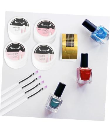 FOMIYES 1 Set Manicure Extension Set Nails Gel Kit De Manicura Nail Gel Manicure Brush Manicure Accessory Professional Nail Silk Nail Art Supply Manicure Tool Combination Major Abs 59x35cm Assorted Color - Buy Online on GoSupps.com