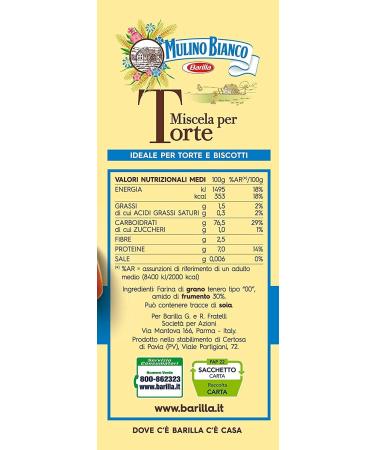 3x Mulino bianco Farina Miscela per cake flour cake mix cake flour 1kg - Buy Online on GoSupps.com
