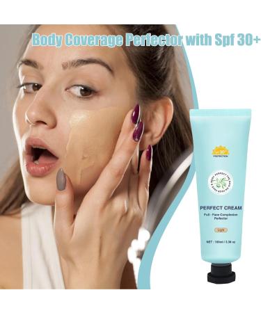 Body foundation waterproof SPF 30 100 ml waterproof day cream with color pigments longlasting care makeup for outdoor sports tropical travel swimming and daily use Light - Buy Online on GoSupps.com