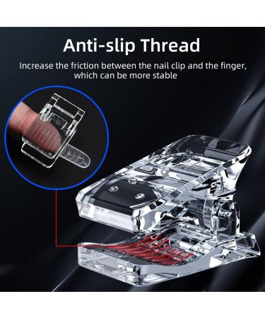 8 Pcs Nail Tips Clip for UV Builder Gel Extension - DIY Manicure Nail Art Tool - Buy Online on GoSupps.com