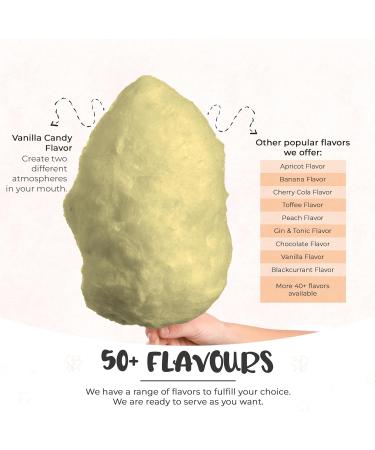 Baking Beauty and Beyond 800g Premium Vanilla Flavour Cotton Candy Floss Sugar - Natural Ingredients for Every Occasion - Buy Online on GoSupps.com
