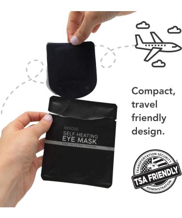 REPOSE Steam Eye Mask - 10 Count | Self-Heating Sleep Mask for Eye Strain Relief and Puffiness Reduction - Unscented & Travel Friendly - Buy Online on GoSupps.com