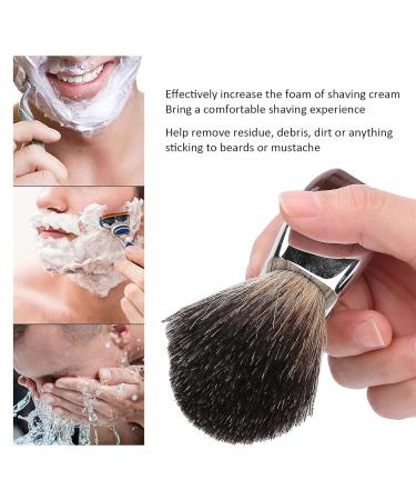 Premium Stainless Steel Shaving Brush for Men - Professional Barber Quality | Durable Razor Brush for Home & Salon Use - Buy Online on GoSupps.com