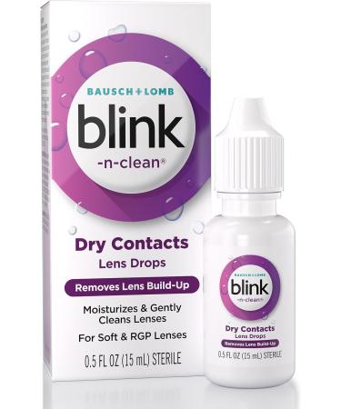 BLINK N Clean Contact Lens Drop 0.5 Fl Oz Cleaning 10 mL