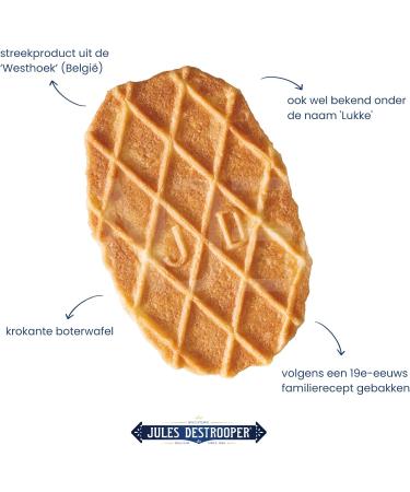  Vandeca Jules Destrooper Fine Butter Patties - "Bedankt! / Thank You!" - Authentic Belgian Cookies - Biscuits Gift - 2 Boxes - 100g x 2 - Buy Online on GoSupps.com