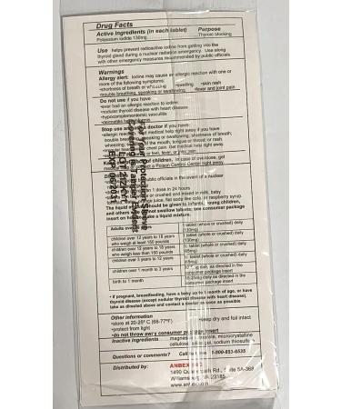 IOSAT Potassium Iodide 14 Tablets - Radiation Emergency Protection - Buy Online on GoSupps.com