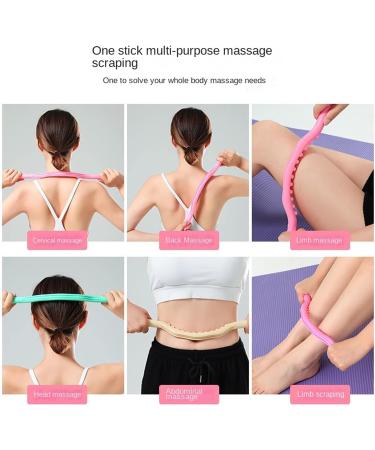 12 Pearl Plastic Scraping Massage Tool - Pink Gua Sha & Acupuncture for Body Relaxation - Buy Online on GoSupps.com