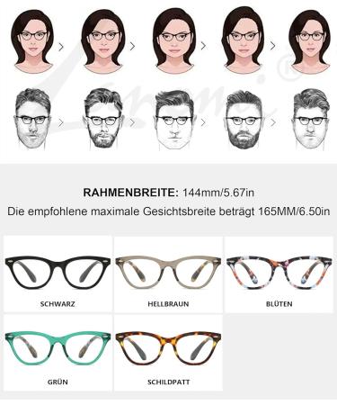 LANOMI Cat Eye Reading Glasses for Women - Fashionable Lightweight Visual Aid Strength 3.0x - Order Internationally! - Buy Online on GoSupps.com