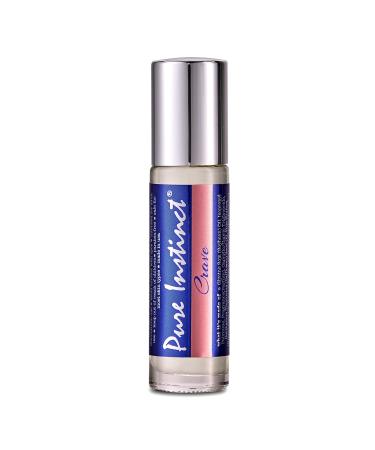 Pure Instinct CRAVE Roll-On The Original Pheromone Infused Essential Oil Perfume Cologne  For Her - TSA Ready 0.34 fl oz