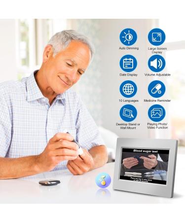 YKALL 8-Inch Digital Alarm Clock for Seniors | Calendar Day Watch for Dementia - International Shipping - Buy Online on GoSupps.com