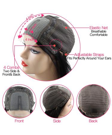 Brazilian Water Wave Lace Front Human Hair T-Part Wig 16 - Pre Plucked with Baby Hair, Deep Curly, 150% Density - For Black Women - Buy Online on GoSupps.com