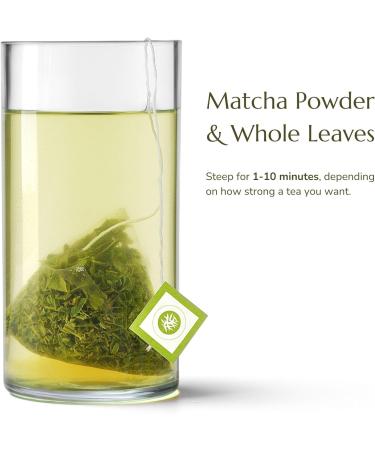 Anna's Teapot Matcha-Sencha - Organic Japanese Green Tea - 20 Individually Wrapped Pyramid Teabags - Buy Online on GoSupps.com