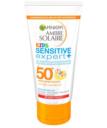 Garnier sunscreen kids sun protection milk for children extra waterproof LSF 50+ Ambre Solaire 1 Pack 50 ml 50 ml (1 Pack) waterproof kids sunscreen LSF 50 single - Buy Online on GoSupps.com