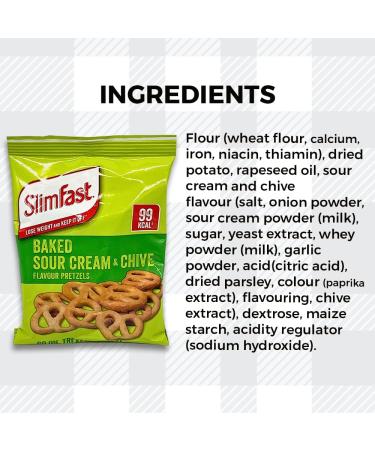 AETN Creations Healthy Snacking Pack 7 Sour Cream and Chive Crisps with Slim Fast Snack Bars in Strawberry Double Choc Caramel plus AETN Fridge Magnet and Meal Planner - Buy Online on GoSupps.com