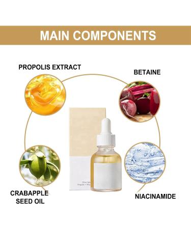 Face Glow Serum with Pro-Polis and Niacinamide Natural Serum for Face Glow Ko-rean Skincare Serum for All Skin Types Niacinamide Serum Hydrating Serum Brightening Serum Skin Tightening Cream for Face - Buy Online on GoSupps.com