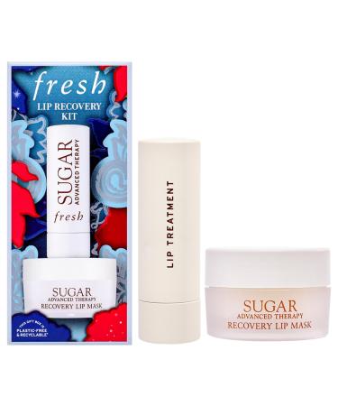 Lip Recovery Kit by Fresh for Women - 2 Pc 0.35oz Sugar Advanced Therapy Lip Mask 0.15oz Sugar Advanced Therapy Lip Treatment