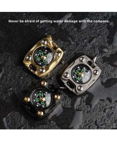MecArmy CMP2-T High Sensitivity EDC Compass  Mechanical Instrument Inspired Design with Exquisite Engrave  Fluorescence Glow in The Dark Free Beaded Chain Worn as a Pendant Sandblasted - Buy Online on GoSupps.com