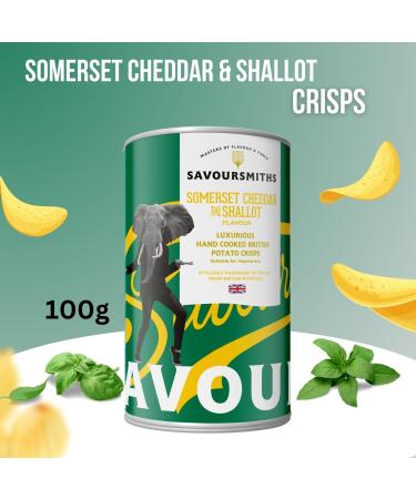 Savoursmiths Crisps Gluten Free Pick N Mix | Choose From 2+ Flavours | Desert Salt & Vinegar Potato Desert Salt Potato Somerset Cheddar & Shallot - Pack of 3 x 100g 100 g (Pack of 3) - Buy Online on GoSupps.com