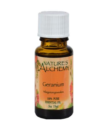 Nature's Alchemy Essential Oil Geranium (Pelargonium Graveolens) 0.5 oz (15 ml)