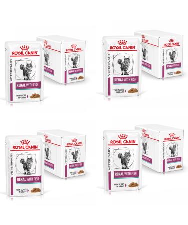 Royal Canin Diet Renal Tuna48 Cat Food 85 g Tuna 4.08 kg (Pack of 1)