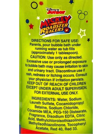 Mickey Mouse Bubble Bath 8 oz - Too Cool Berry Scent | Non-Toxic, Parabens & BPA Free - Buy Online on GoSupps.com