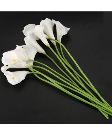 Buy PHTOIT Calla Lily 10 Head Latex Real Touch KC51 White - Premium Quality Artificial Flowers for International Shipping - Buy Online on GoSupps.com