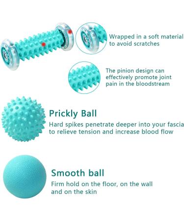 Premium Foot Massage Roller Set 3-Piece - Alleviate Sore Muscles with Innovative Foot Massage Device & Muscle Rollers - Buy Online on GoSupps.com