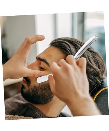Frcolor Straight Edge Razor for Men - Stainless Steel Manual Blade Holder for Hairdressers & Eyebrow Trimming - Premium Quality Beard Razor - Buy Online on GoSupps.com