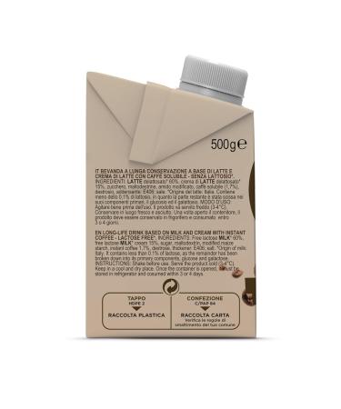 Gimoka Cold Coffee Cream 500g - Lactose-Free Gluten-Free Preservative-Free UHT Milk-Based Coffee - Buy Online on GoSupps.com