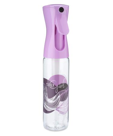 Curly Girl Hair Spray Bottle   Ultra Fine Extended Water Mister for Curly Hairstyling  Care and Moisturizing (10 Fl. Oz  Lavender) 10 Fl Oz (Pack of 1) Lavender