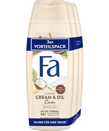 Schwarzkopf Henkel Fa Shower Cream Cream & Oil Macadamia with the pampering scent of cocoa butter 3 750 ml
