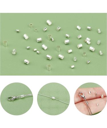 PandaHall 3000 Pcs Brass Crimp Tube Beads Set for DIY Jewelry Making - Silver Cord End Caps for Earrings and Necklaces - Buy Online on GoSupps.com