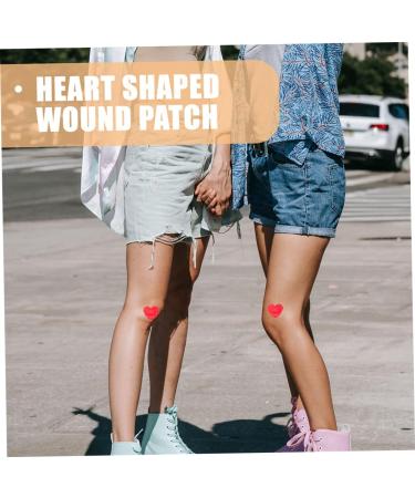FRCOLOR 24pcs Heart Shaped Adhesive Patches Cute Bandages for Home Small Heart Stickers Versatile Adhesive Bandages - Buy Online on GoSupps.com