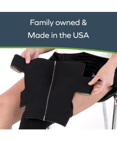 SiennaWrap Compression Wrap for Calf - Contoured Design (Black Medium) | International Shipping Available - Buy Online on GoSupps.com