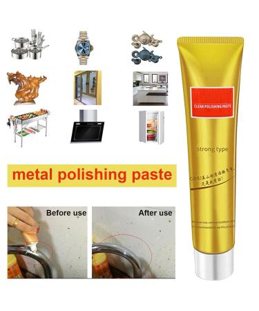Metal Polish Cream Metal Polishing Paste - Metal Polish Cream Metal Cleaning Paste Stainless Steel/Aluminum/Brass/Copper or Gold Polish Cleaner Dobooo - Buy Online on GoSupps.com