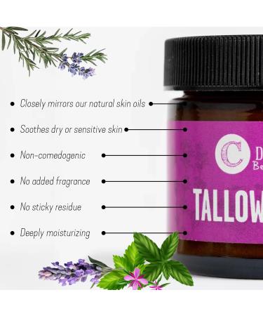Dr. Cowan's Garden Fusion Tallow Balm - 100% Grassfed Beef Tallow for Skin Beef Tallow for Face Moisturizer Body Lotion Organic Skin Care With Comfrey Lavender Frankincense & Chamomile - 2oz Frankincense Chamomile L  - Buy Online on GoSupps.com